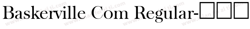 Baskerville Com Regular字体转换